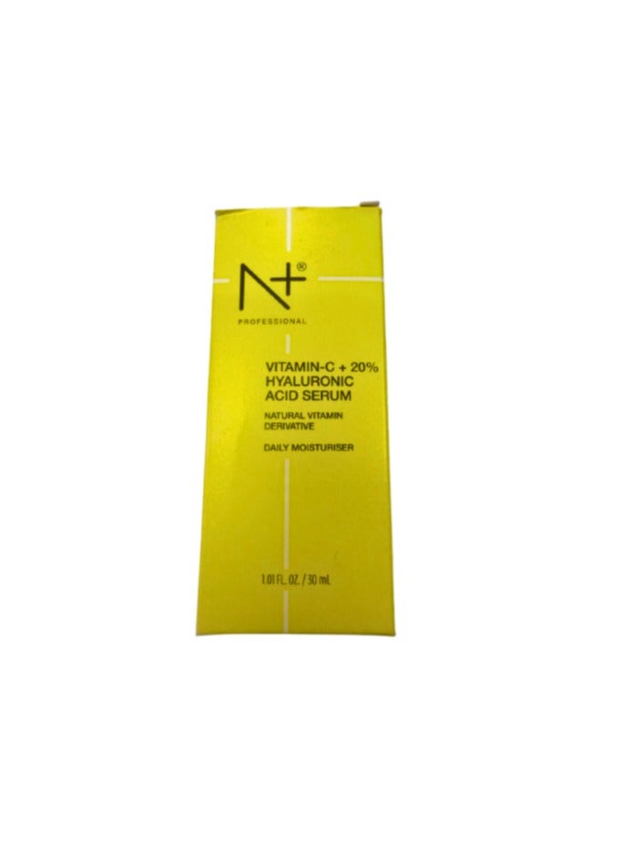 Vitamin-C + 20% HYALURONIC ACID SERUM 30ML